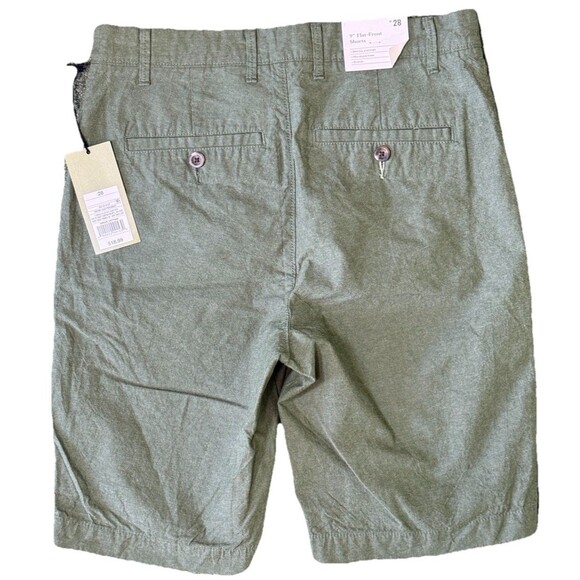 Goodfellow & Co Flat Front Linden Green Shorts 9" Inseam Men’s Size 28 NWT - Picture 2 of 7